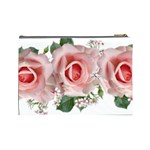 Roses Flowers Wax Flowers Cosmetic Bag (Large) Back