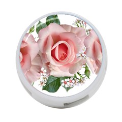 Roses Flowers Wax Flowers 4-port Usb Hub (one Side) by Pakrebo