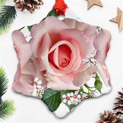 Roses Flowers Wax Flowers Ornament (snowflake) by Pakrebo