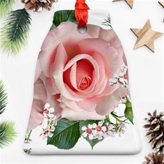 Roses Flowers Wax Flowers Bell Ornament (two Sides) by Pakrebo