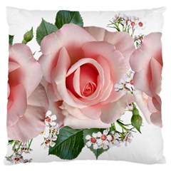 Roses Flowers Wax Flowers Large Flano Cushion Case (one Side) by Pakrebo