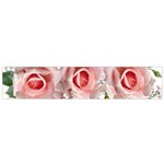 Roses Flowers Wax Flowers Small Flano Scarf Back