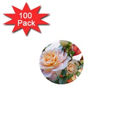 Autumn Leaves Roses Flowers Garden 1  Mini Magnets (100 Pack)  by Pakrebo