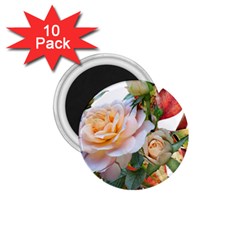 Autumn Leaves Roses Flowers Garden 1 75  Magnets (10 Pack)  by Pakrebo