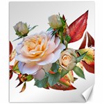 Autumn Leaves Roses Flowers Garden Canvas 20  x 24  19.57 x23.15  Canvas - 1