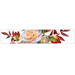 Autumn Leaves Roses Flowers Garden Large Flano Scarf 