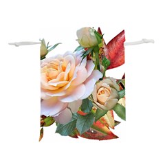 Autumn Leaves Roses Flowers Garden Lightweight Drawstring Pouch (l) by Pakrebo