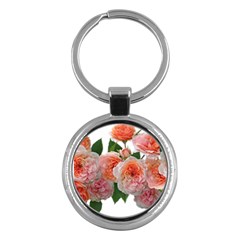 Roses Flowers Arrangement Perfume Key Chain (round) by Pakrebo