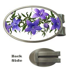 Flowers Blue Campanula Arrangement Money Clips (oval)  by Pakrebo