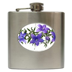 Flowers Blue Campanula Arrangement Hip Flask (6 Oz) by Pakrebo