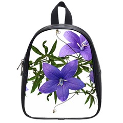 Flowers Blue Campanula Arrangement School Bag (small) by Pakrebo