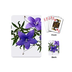 Flowers Blue Campanula Arrangement Playing Cards Single Design (mini)