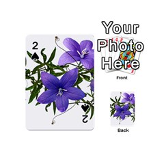 Flowers Blue Campanula Arrangement Playing Cards 54 Designs (mini) by Pakrebo