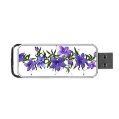 Flowers Blue Campanula Arrangement Portable Usb Flash (two Sides) by Pakrebo