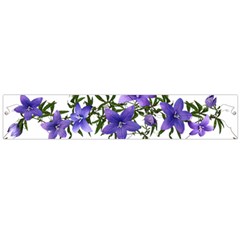 Flowers Blue Campanula Arrangement Large Flano Scarf 