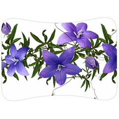 Flowers Blue Campanula Arrangement Velour Seat Head Rest Cushion by Pakrebo