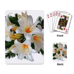 Lilies Belladonna White Flowers Playing Cards Single Design (rectangle)