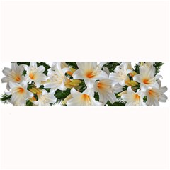 Lilies Belladonna White Flowers Large Bar Mats by Pakrebo