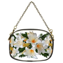 Lilies Belladonna White Flowers Chain Purse (two Sides)