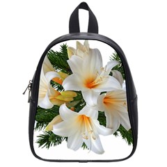 Lilies Belladonna White Flowers School Bag (small)