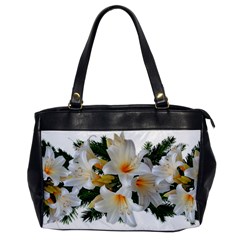 Lilies Belladonna White Flowers Oversize Office Handbag