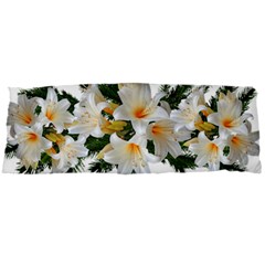 Lilies Belladonna White Flowers Body Pillow Case Dakimakura (two Sides) by Pakrebo