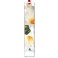 Lilies Belladonna White Flowers Large Book Marks by Pakrebo