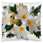 Lilies Belladonna White Flowers Standard Flano Cushion Case (One Side) Front