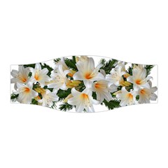 Lilies Belladonna White Flowers Stretchable Headband