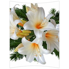 Lilies Belladonna White Flowers Back Support Cushion