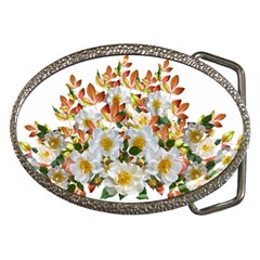 Flowers Roses Leaves Autumn Belt Buckles