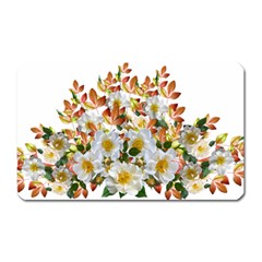 Flowers Roses Leaves Autumn Magnet (rectangular)