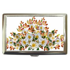 Flowers Roses Leaves Autumn Cigarette Money Case