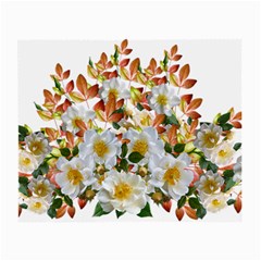 Flowers Roses Leaves Autumn Small Glasses Cloth by Pakrebo