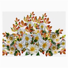 Flowers Roses Leaves Autumn Large Glasses Cloth