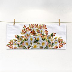 Flowers Roses Leaves Autumn Hand Towel