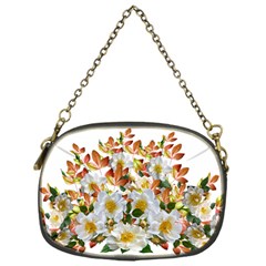 Flowers Roses Leaves Autumn Chain Purse (one Side) by Pakrebo