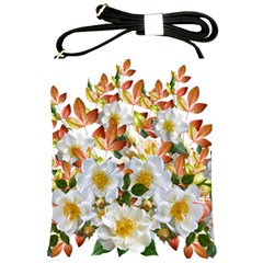 Flowers Roses Leaves Autumn Shoulder Sling Bag