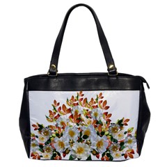 Flowers Roses Leaves Autumn Oversize Office Handbag