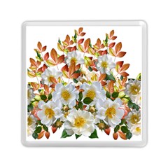 Flowers Roses Leaves Autumn Memory Card Reader (square)