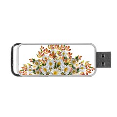 Flowers Roses Leaves Autumn Portable Usb Flash (two Sides) by Pakrebo