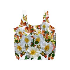 Flowers Roses Leaves Autumn Full Print Recycle Bag (s)