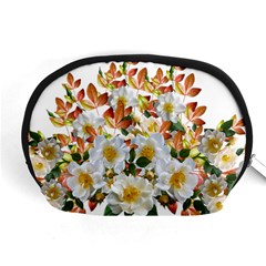 Flowers Roses Leaves Autumn Accessory Pouch (medium)