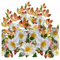 Flowers Roses Leaves Autumn Wooden Puzzle Square