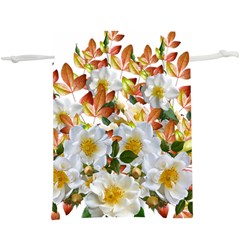 Flowers Roses Leaves Autumn  Lightweight Drawstring Pouch (xl)