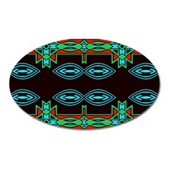 Ovals And Tribal Shapes                               Magnet (oval) by LalyLauraFLM