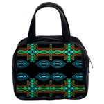 Ovals and tribal shapes                               Classic Handbag (Two Sides) Front