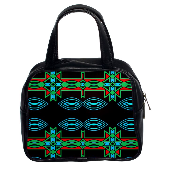 Ovals and tribal shapes                               Classic Handbag (Two Sides)