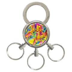 Mixed Paint                                 3-ring Key Chain by LalyLauraFLM