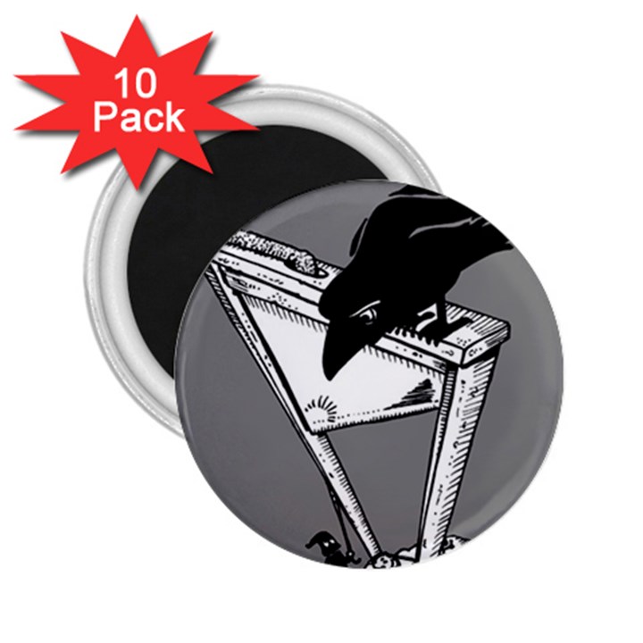 Gallows Raven Chopped 2.25  Magnets (10 pack) 